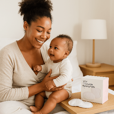 Coussinets d’allaitement jetables - Rose d'automne-mama-bebe