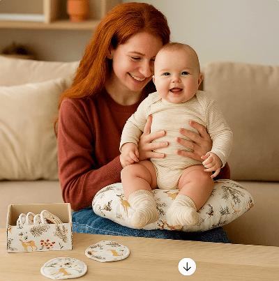 coussinet d'allaitement lavable tourmaline-mama-bebe-rousse