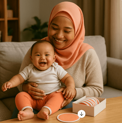 coussinets-d'allaitement lavables-spinelle-mama-bebe-voile