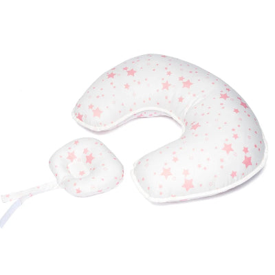 COUSSIN-D'ALLAITEMENT-BEIGNET-ETOILE-ROSE