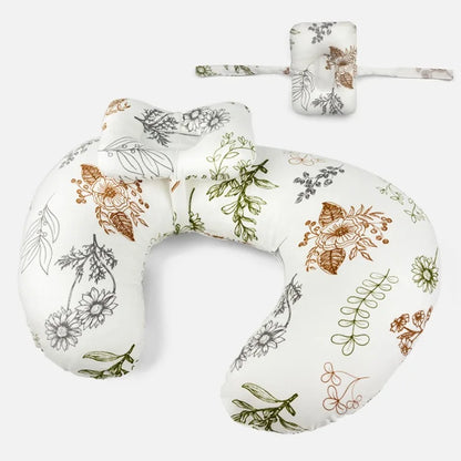 Nursing Pillow U-Shaped - Multifunctional with Removable, Machine Washable Cover - Waist & Neck Support for Breastfeeding
