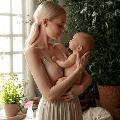 Tire-lait-manuel-FIOLE-PIVOINE-maman-bebe-blonde