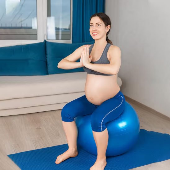 Ballon de grossesse mama posture