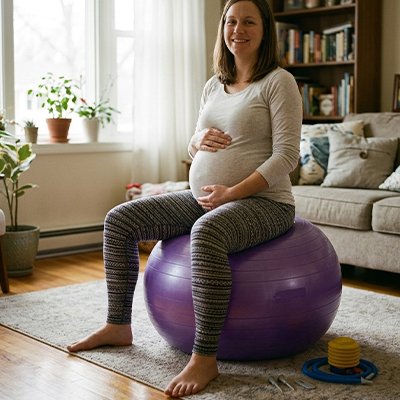 Ballon de grossesse​ maman en mouvement