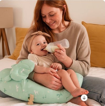 coussin-d'allaitement-chaton-vert-maman-rousse-bebe