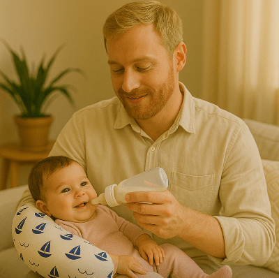 coussin-dallaitement-bras-voiliers-papa-jeune-bebe-boit