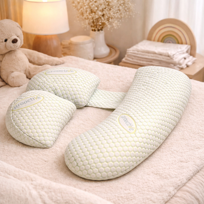 coussin-de-grossesse-pour-dormir-Polochon-vert-chambre-lit-grand