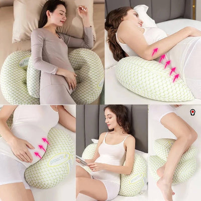 coussin-de-grossesse-pour-dormir-Polochon-vert-maman-lit-