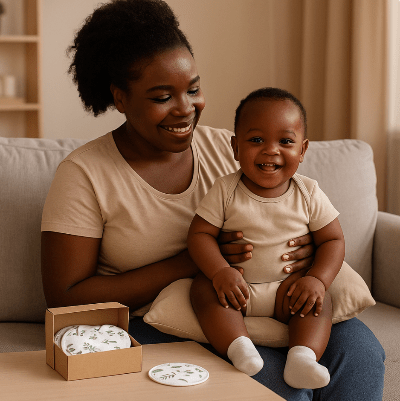 coussinet-d'allaitement lavable-olivine-mama-bebe-noire
