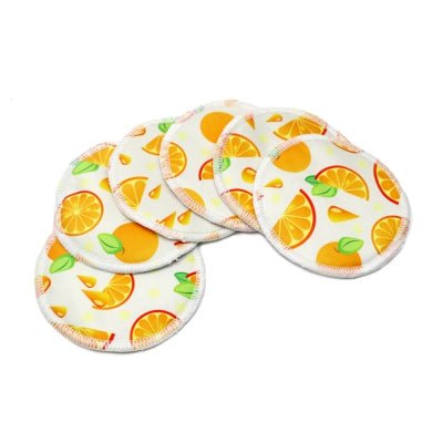 coussinet d'allaitement lavable Opale oranges