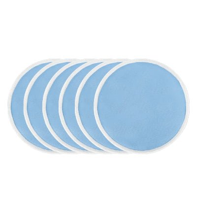 coussinets-d'allaitement lavables-Aigue-marine-bleu-pale-ensemble