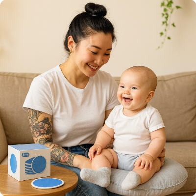 coussinets-d'allaitement lavables-Aigue-marine-japon-mama-bebe