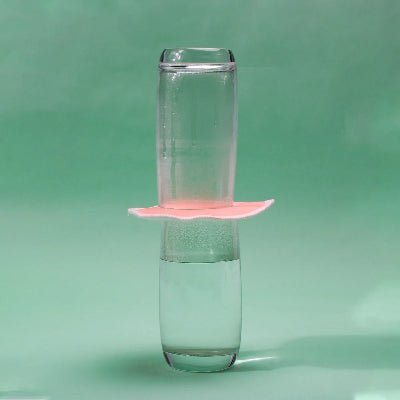coussinets-d'allaitement lavables-Aigue-marine-test-verre