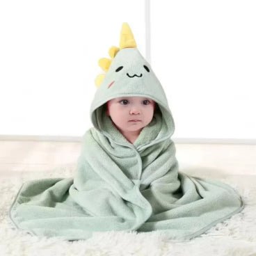 peignoir-pour-bebe-dino-vert