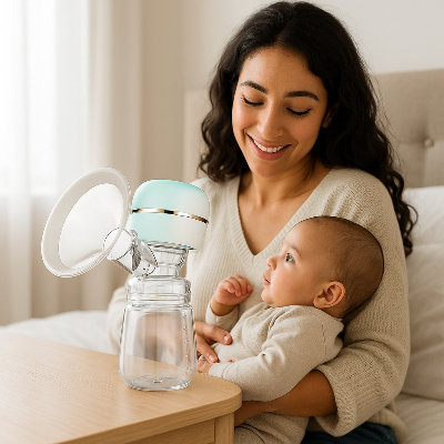 tire-lait-electrque-hosta-mama-brunette-bebe