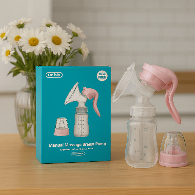 tire-lait-manuel-a-poignee-boite-rose